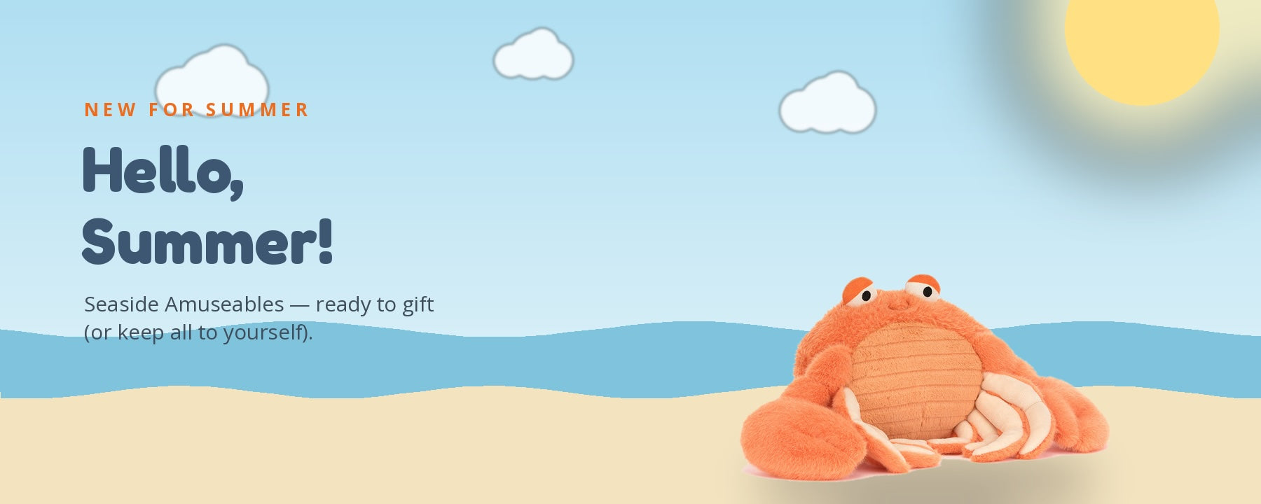 Contempo summer gift ideas including Jellycat soft toys