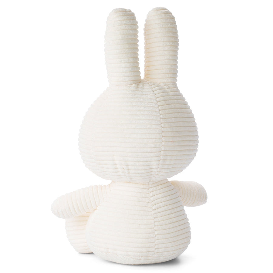 Miffy ECO corduroy offwhite large soft toy, back view