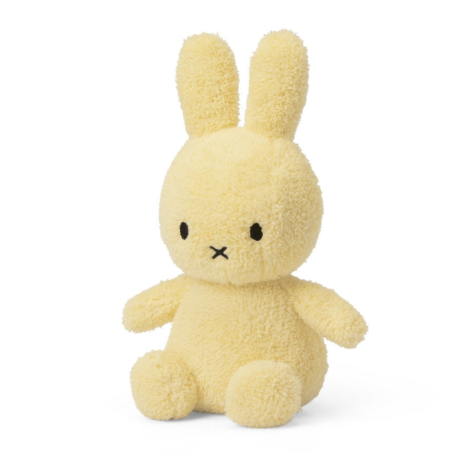 Miffy terry light yellow soft toy, side view