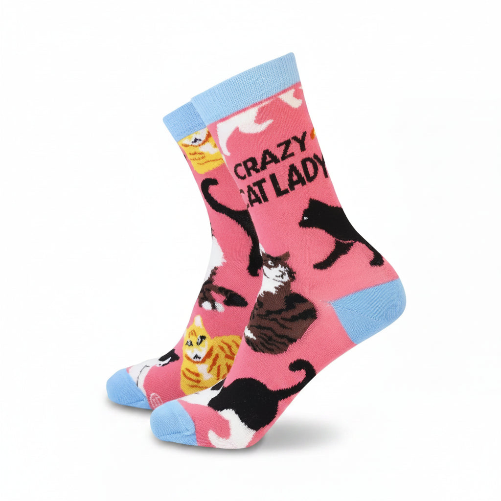 Crazy Cat Bamboo Socks