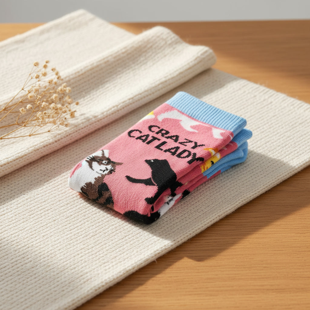 Crazy Cat Lady Women's Bamboo Socks
