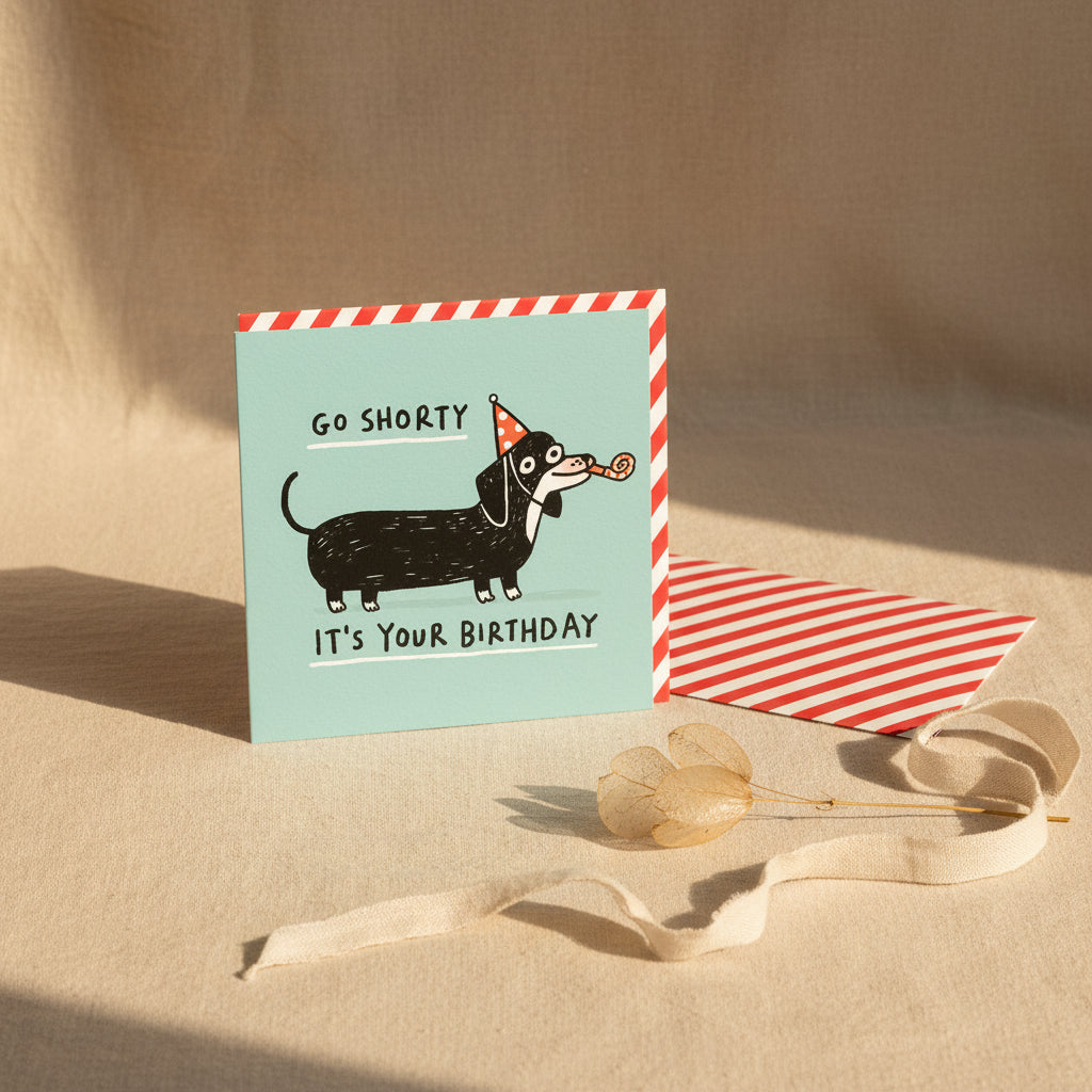 Go Shorty Square Greeting Card