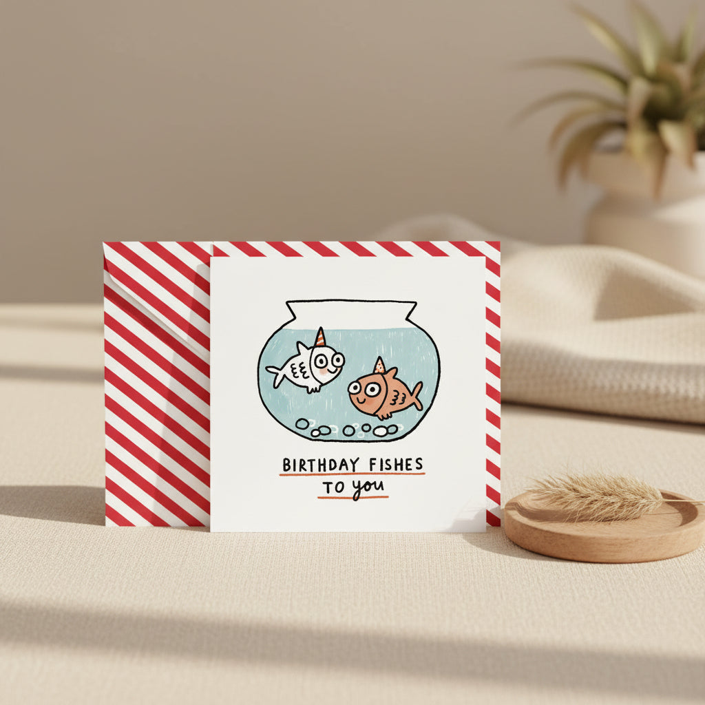Birthday Fishes To You Greeting Card