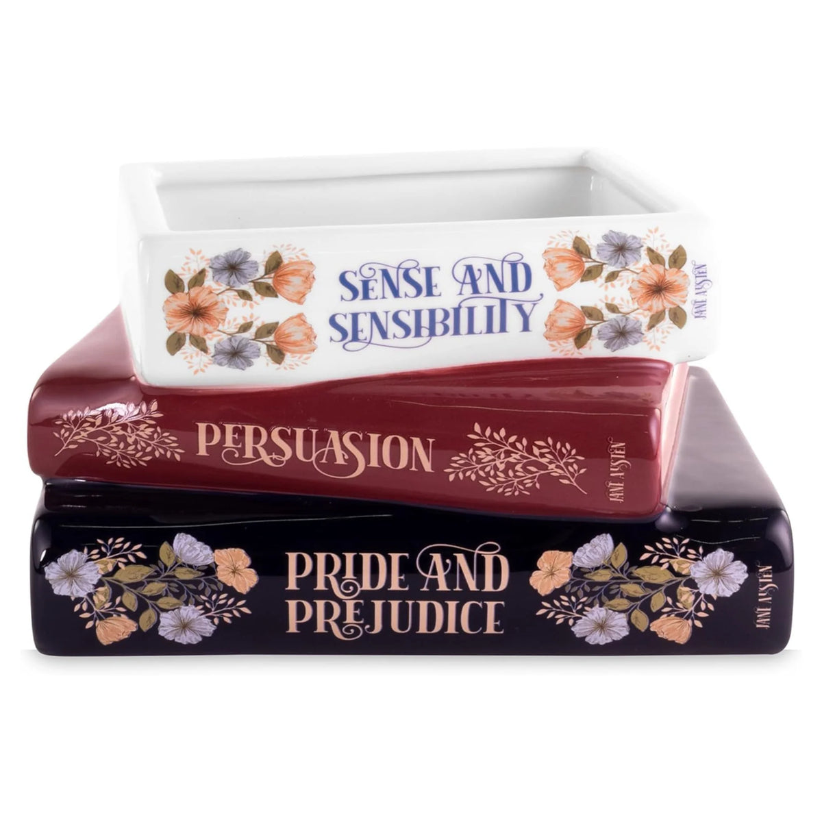 Jane Austen Book Stack Plant Pot