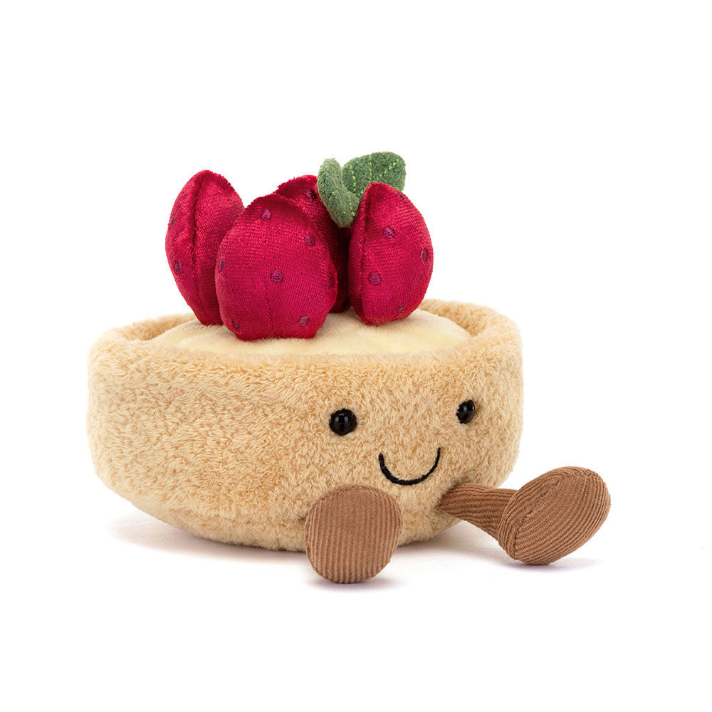 Jellycat Amuseables Fleurette Strawberry Tart Plush Toy
