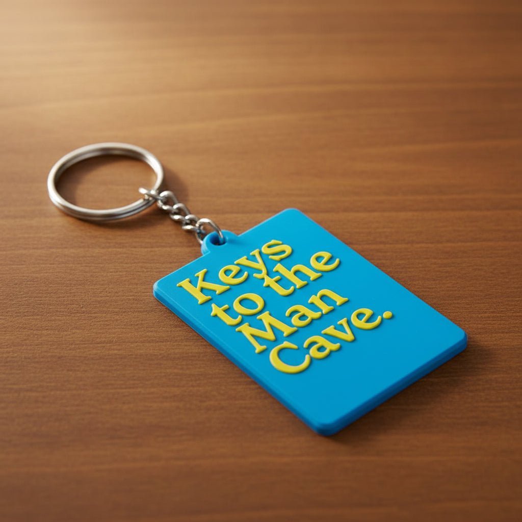Man cave Keyring