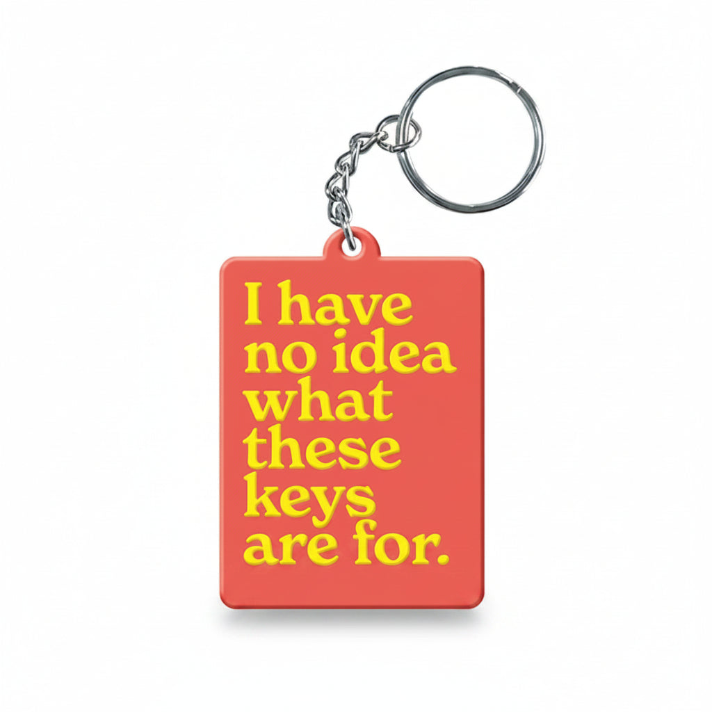 Coral keyring reading I have no idea what these keys are for