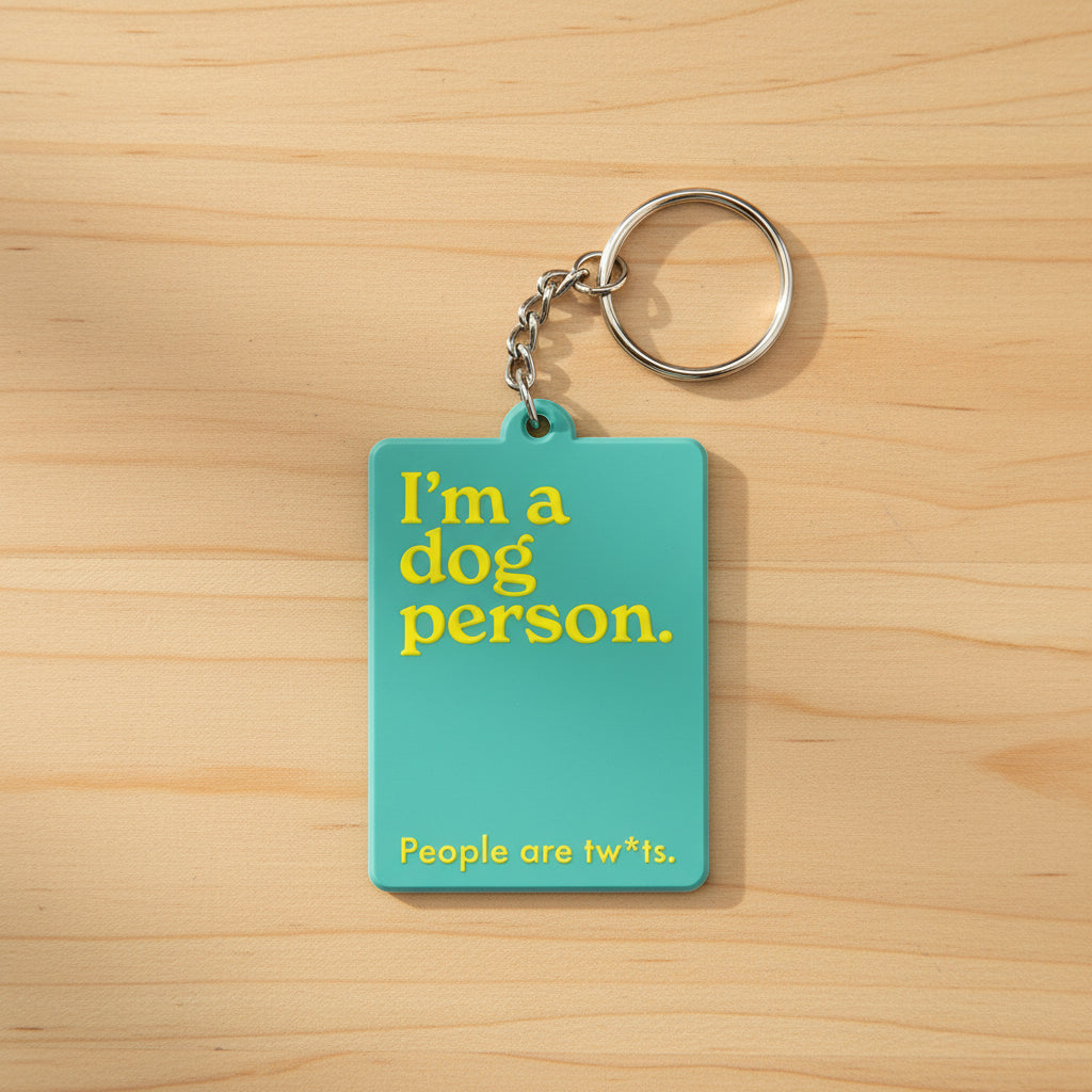 Dog person Keyring