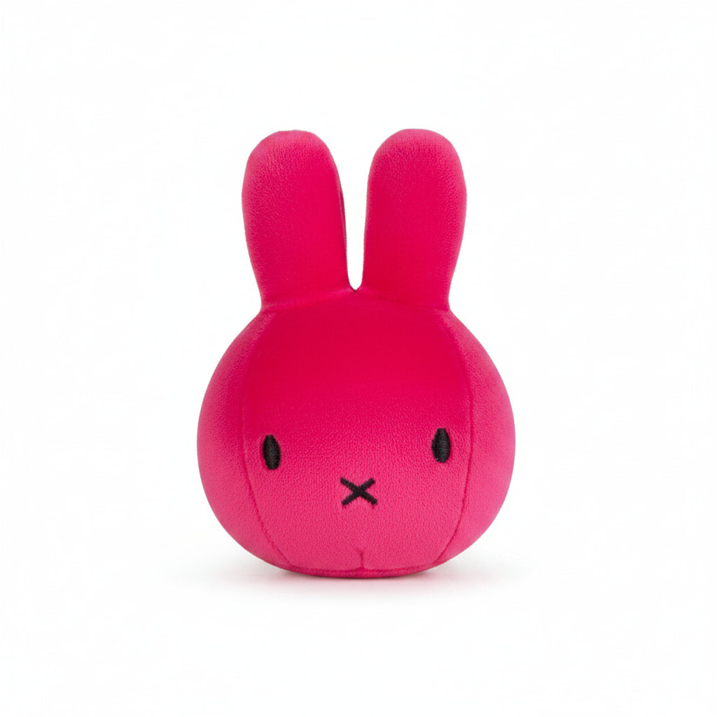 Fuchsia Miffy squishie stress ball front view on white background