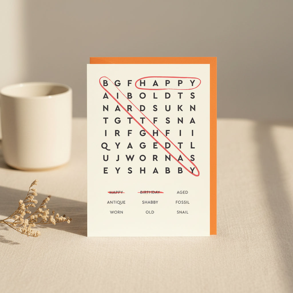 Card with text and color swatches on a white background