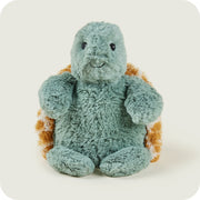 Warmies Baby Turtle plush toy front view – microwavable lavender-filled soft toy.