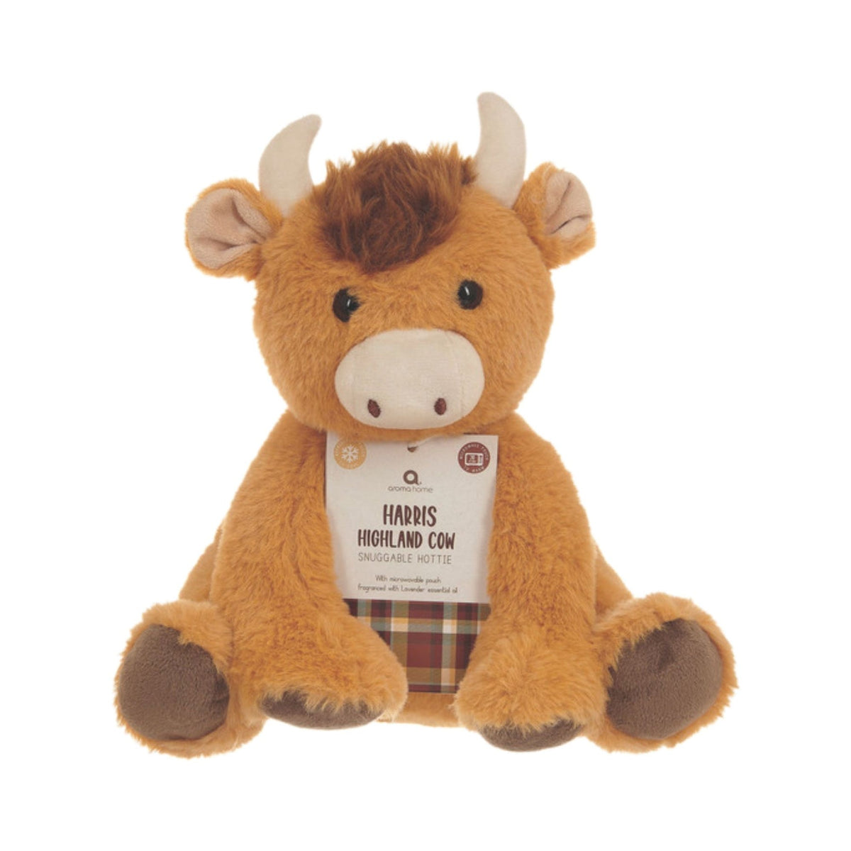 Harris Highland Cow Snuggable Hottie
