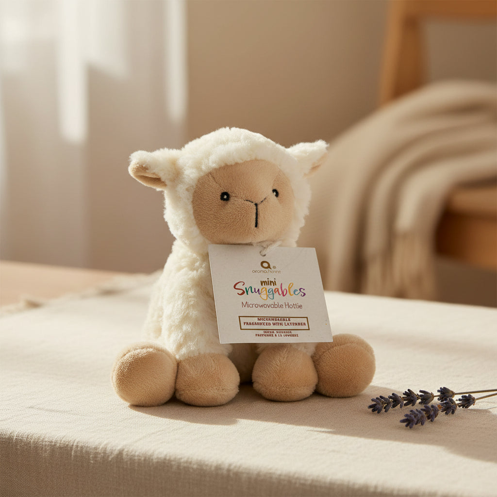 Mini lamb Snuggable Hottie, placeholder for a styled cosy lifestyle shot