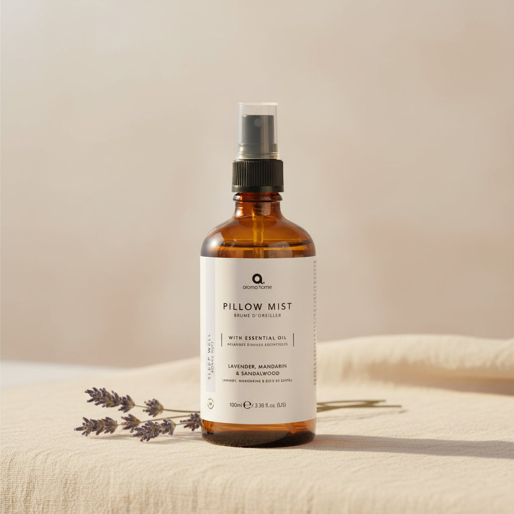 Sleep Well pillow mist bottle, placeholder for a styled bedside lifestyle shot