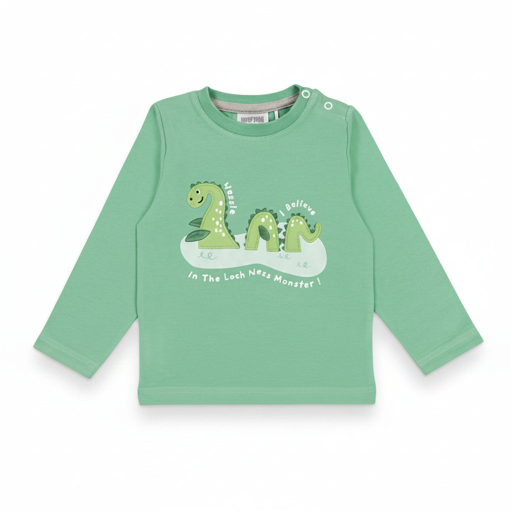 Flat shot of the full Nessie outfit showing the top, leggings and socks together