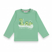 Flat shot of the full Nessie outfit showing the top, leggings and socks together