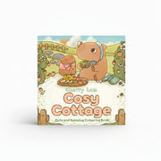 Cosy Cottage cover with a bear pouring tea in a garden