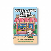 Cute and Cosy Crime Puzzle Book cover showing a bakery crime scene