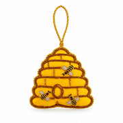 Beehive Embroidered Christmas Decoration