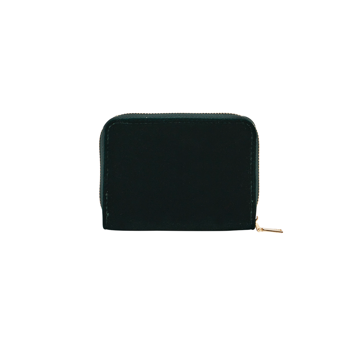 Hedgehog purse plain forest green velvet back