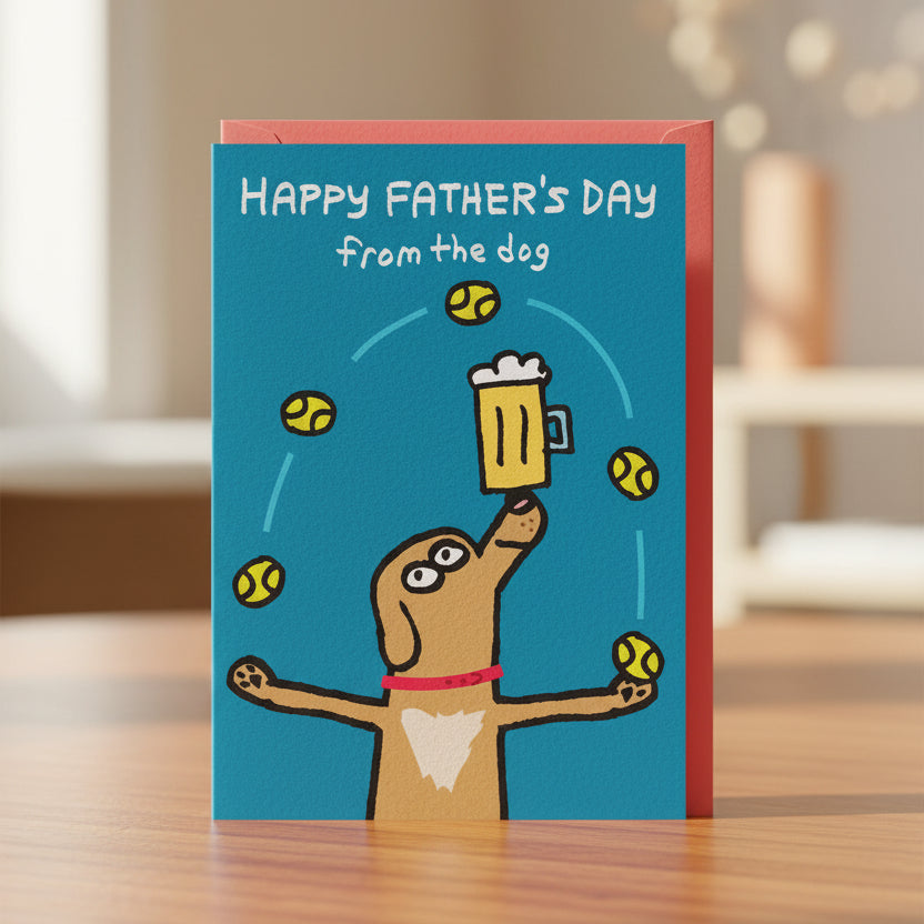 Father's Day From The Dog Greeting Card