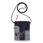 Highland Cow Applique Sling Bag front view showing cow motif