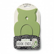 Owl BookTails bookends folded flat on their printed backing card