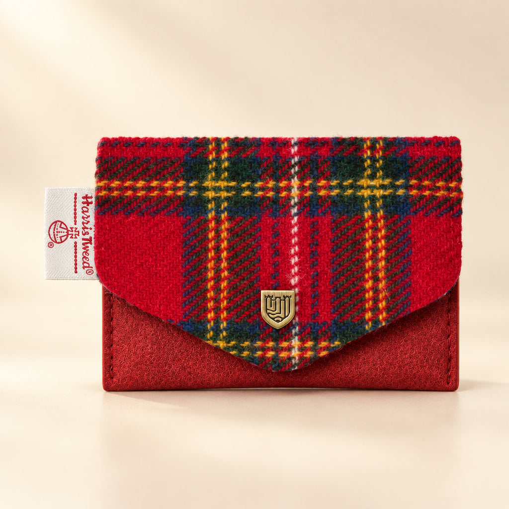Royal Stewart Tartan Card Holder with Harris Tweed®