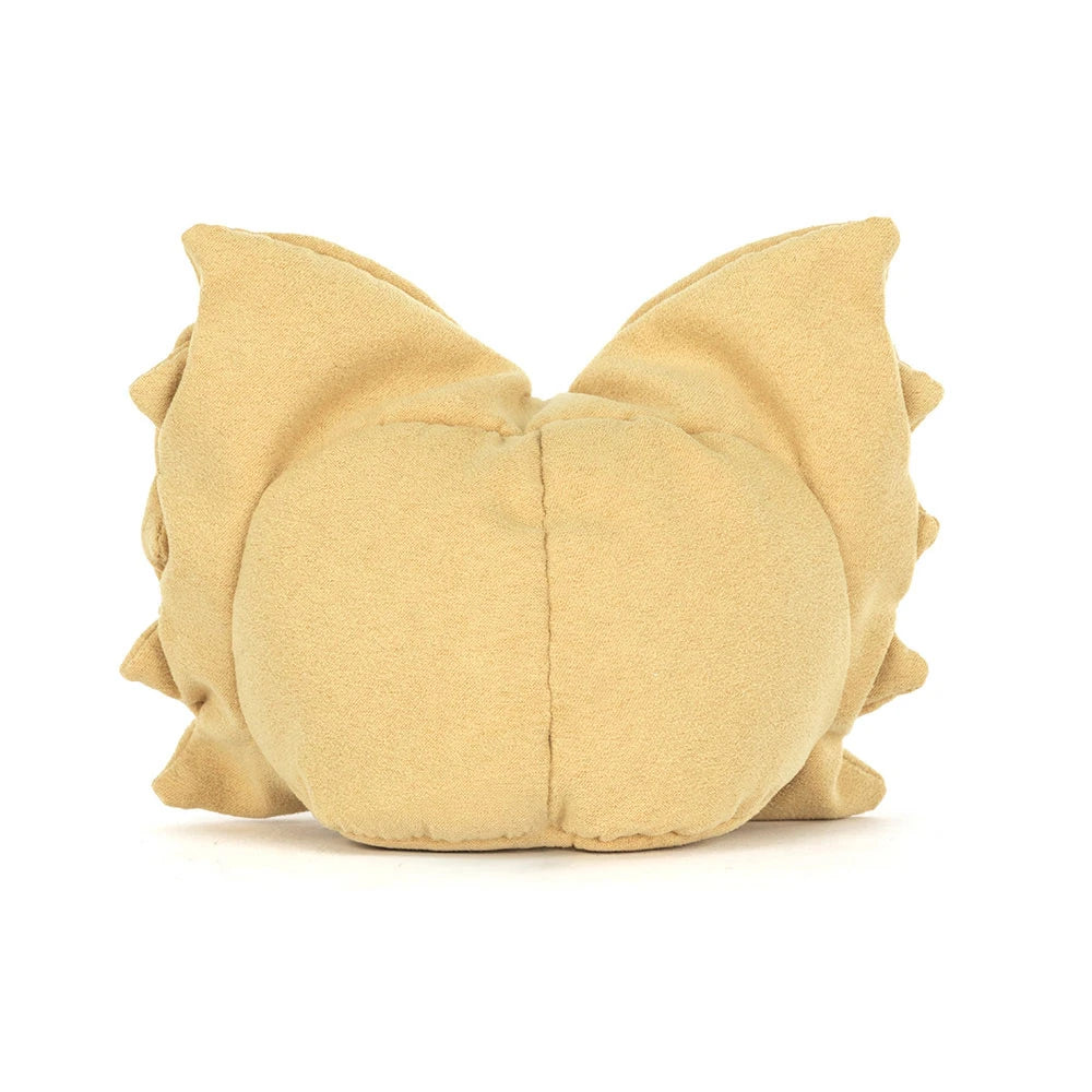 Amuseables Farfalle plush back view of the bow shape, white background