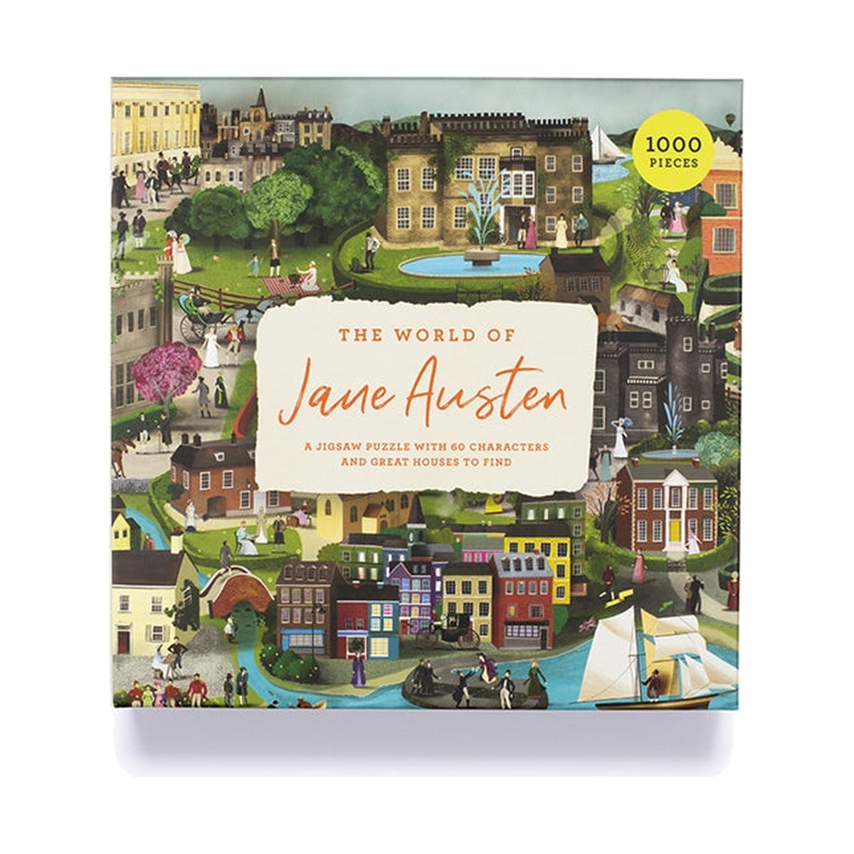 World of Jane Austen jigsaw box front on a pure white background