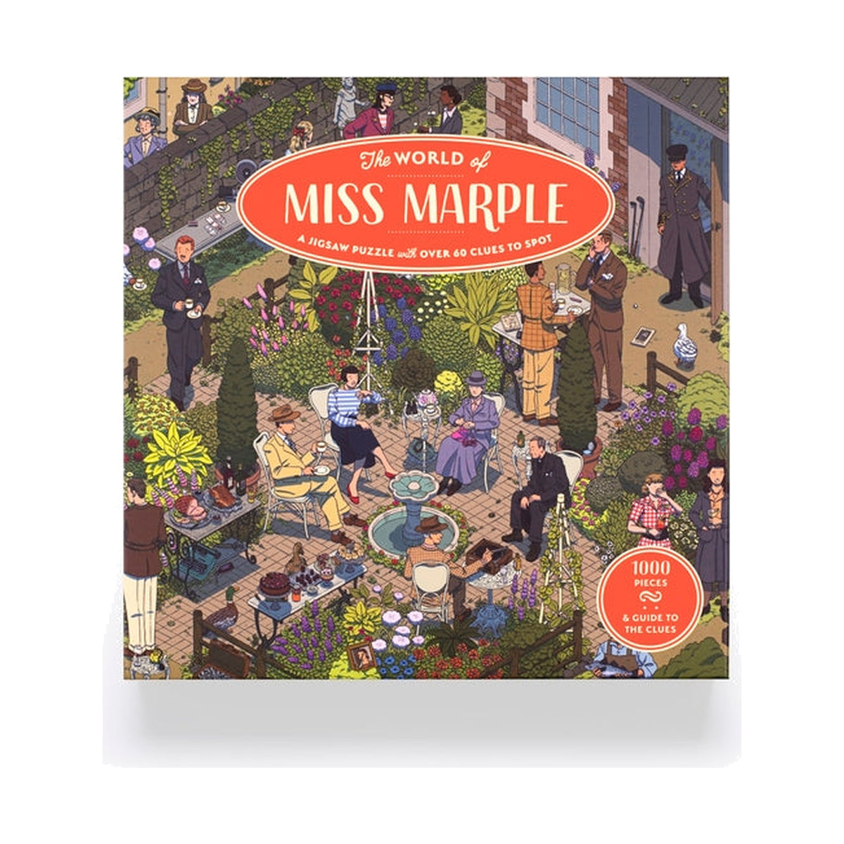 World of Miss Marple jigsaw box front on a pure white background