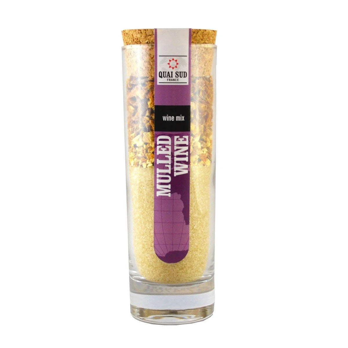 Mulled Wine Cocktail Mix jar with sugar and spices.