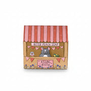 Neon Magpie Kissing Booth soap packaging showing illustrated kissing booth design.