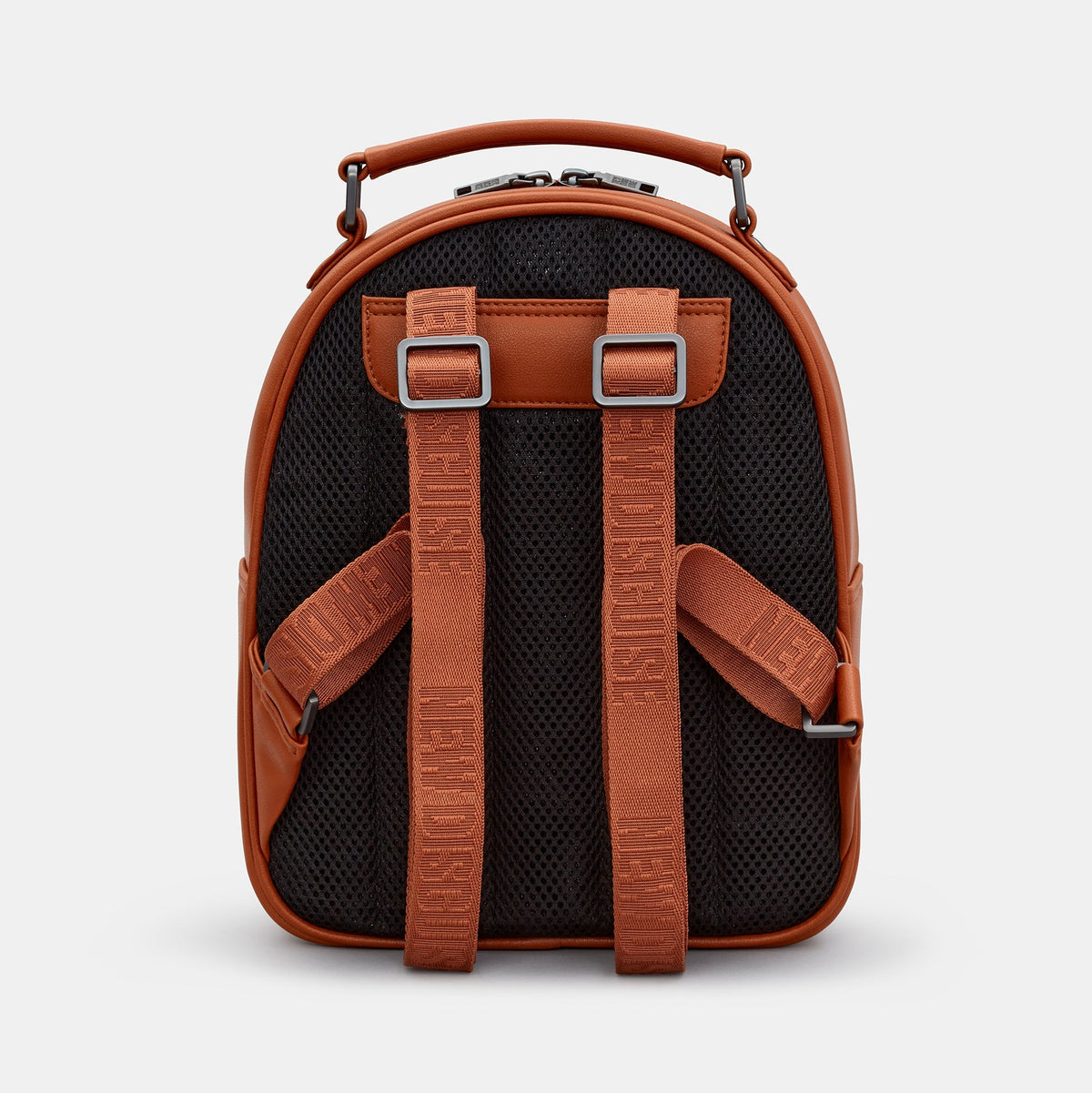 Gatto Cat Backpack in mocha and cream, back view