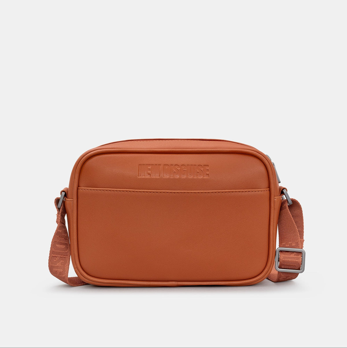 Gatto Cat Cross Body Bag in mocha and cream, back view