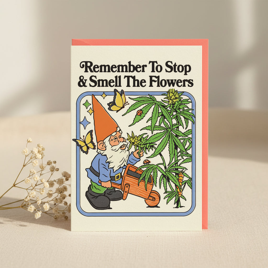 Smell The Flowers Greeting Card