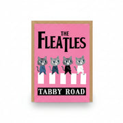 Ohh Deer The Fleatles greeting card with cats as Beatles parody by Angela Rozelaar