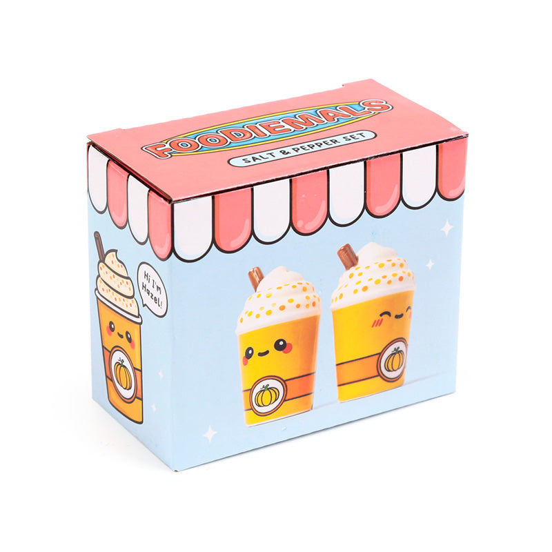Pumpkin spiced latte shakers in their printed cafe style gift box