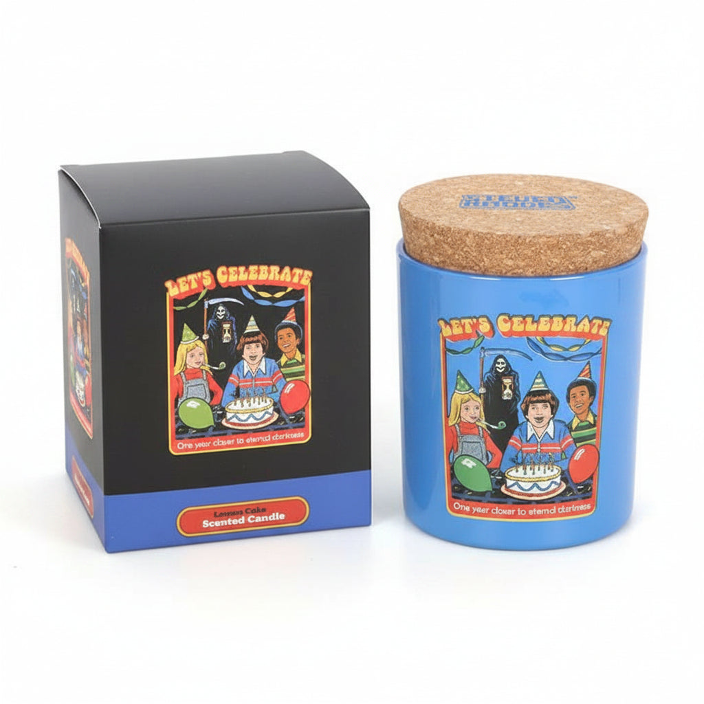 Candle in black gift box packaging