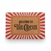 Angled view of full doormat design