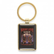 Back of keyring on white background