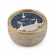 Inspiritus Small Alchemy Pot Candle with illustrated lid label on a cream background