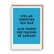 Stellar Parenting Father's Day A6 greeting card by Ohh Deer