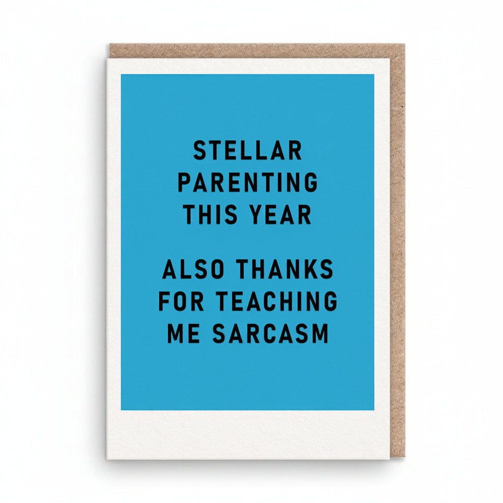 Stellar Parenting Father's Day A6 greeting card by Ohh Deer