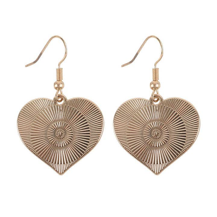 Y2K style pink and black heart earrings enamel on gold