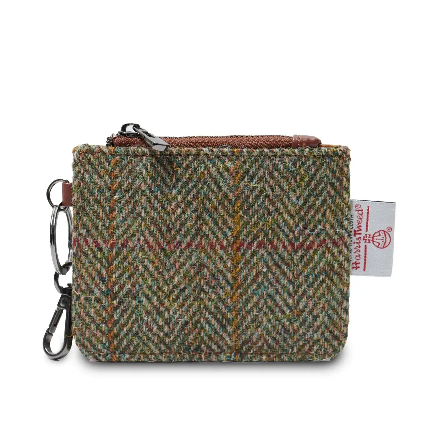 Chestnut Herringbone Card Zip Wallet Harris Tweed®