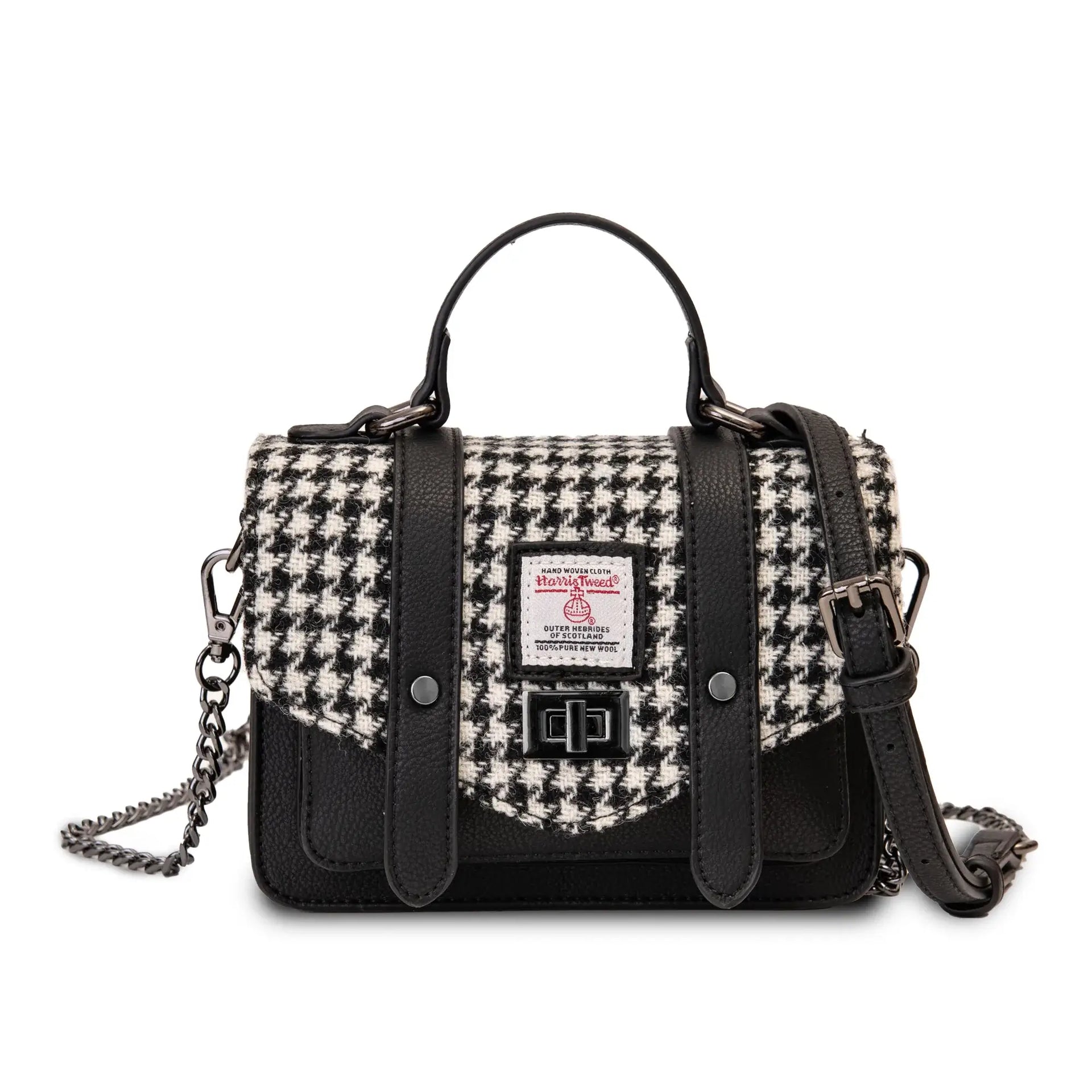 Satchel & White Dogtooth Harris Tweed®