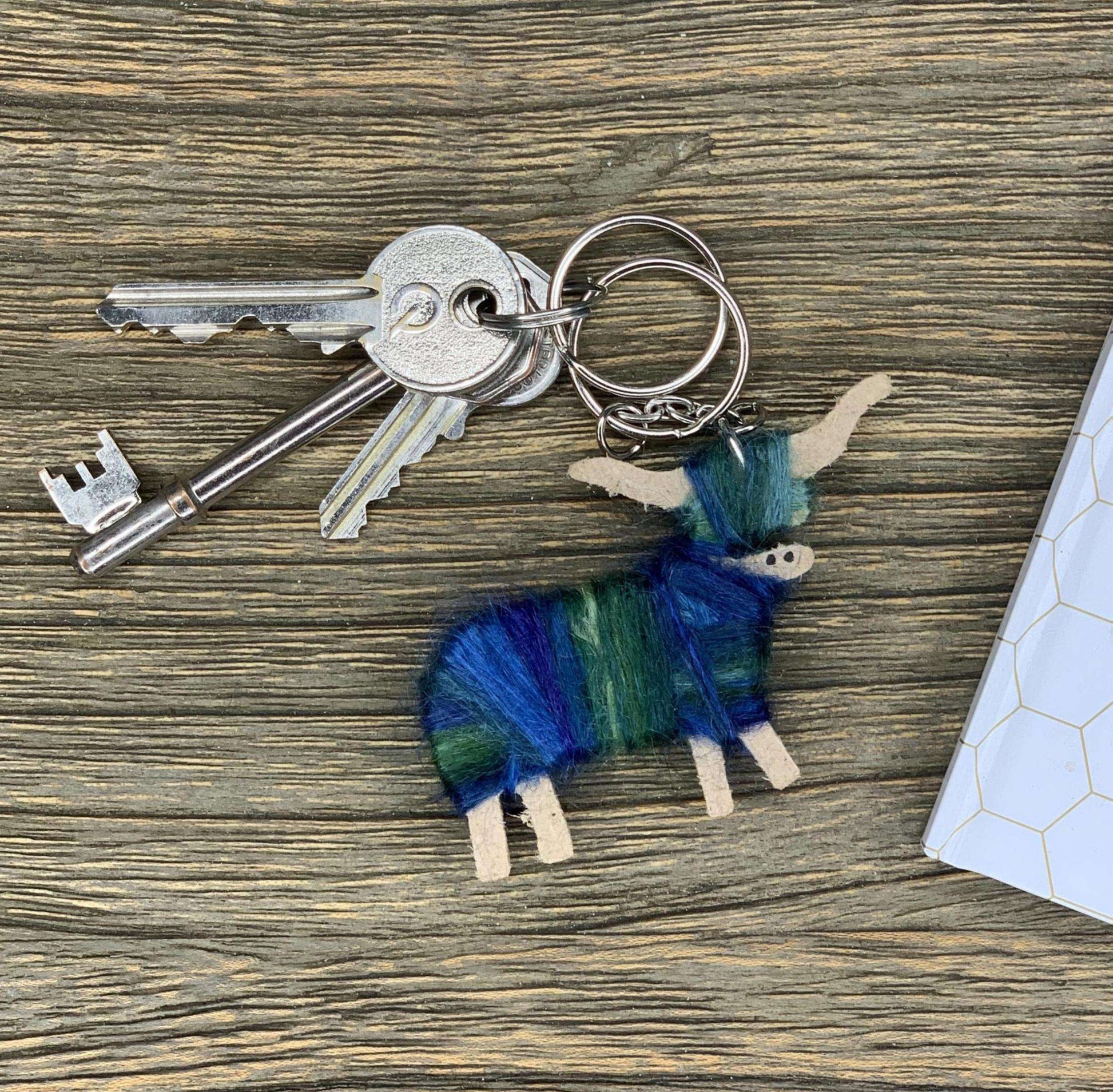 Scottish Highland Cow Keyring - Contempo